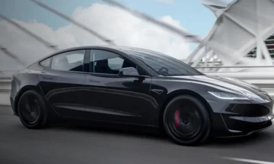 une tesla model 3 highland disponible à la location chez Urban COD