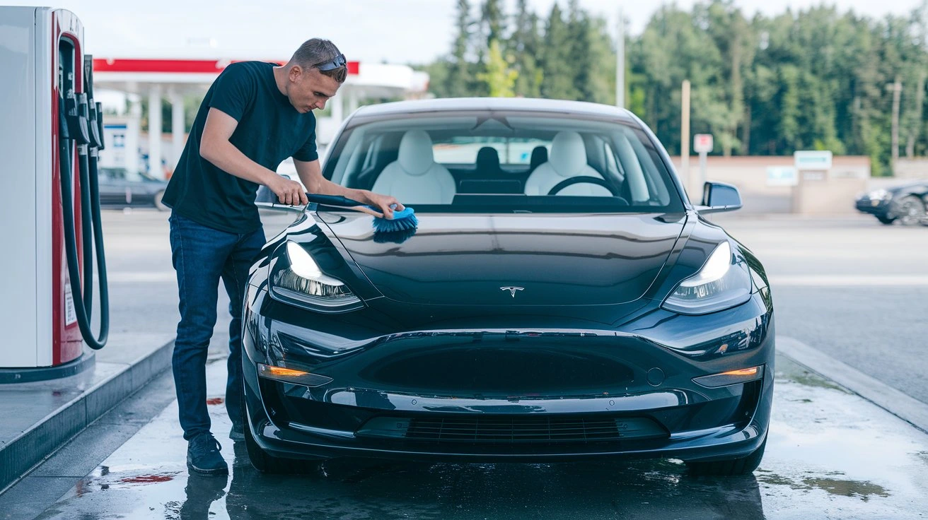 Comment bien laver sa Tesla ? Les secrets d’un nettoyage réussi