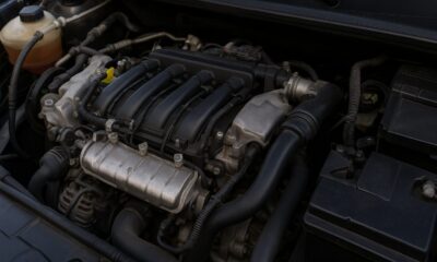 Moteur Renault 1.2 16v 75ch sous le capot d'une Clio 2
