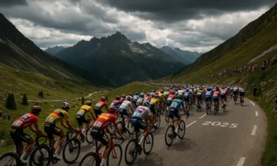 les coureurs du tour de France 2025 en montagne