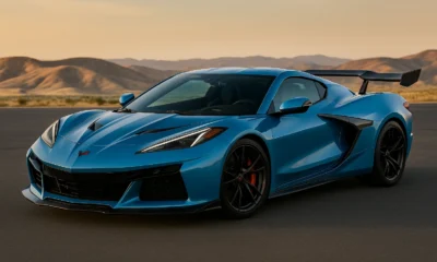 une Chevrolet Corvette ZR1 dans le désert du Nevada