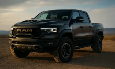 un Dodge Ram TRX dans le désert