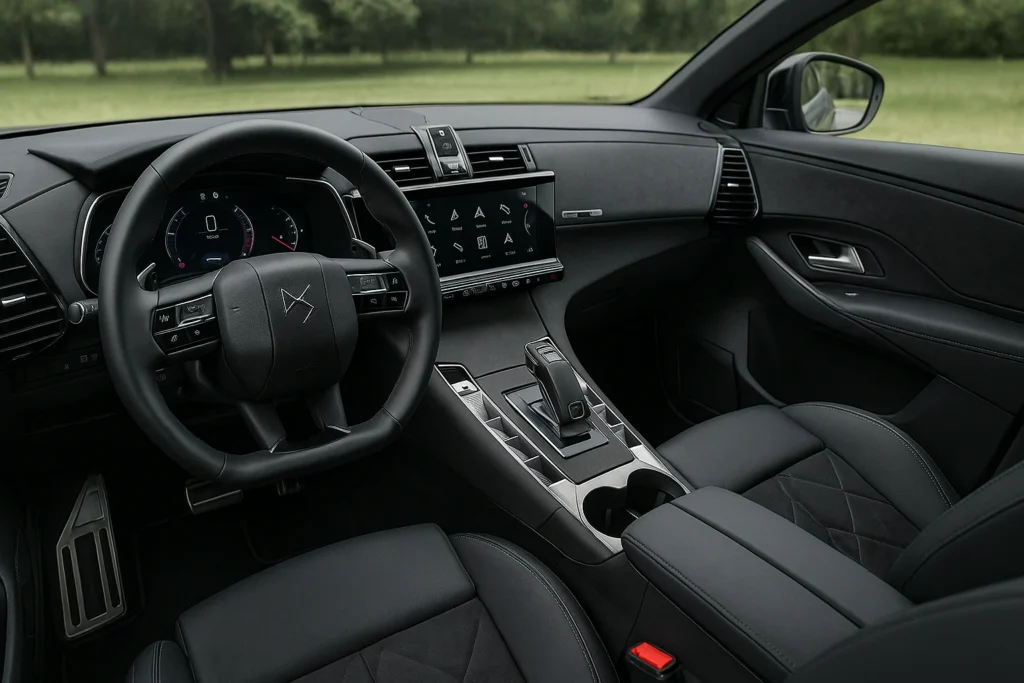 DS7 : le SUV premium français qui séduit de plus en plus l'intérieur de la DS7 en finition Rivoli