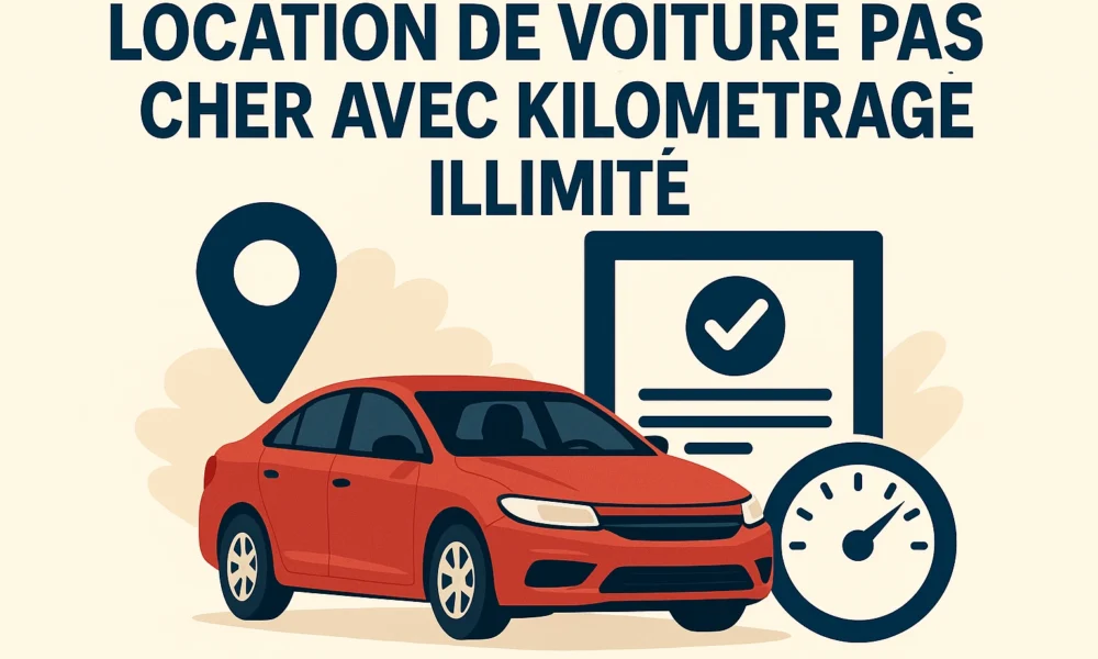 tous savoir sur la location de voiture pas cher avec kilométrage illimité