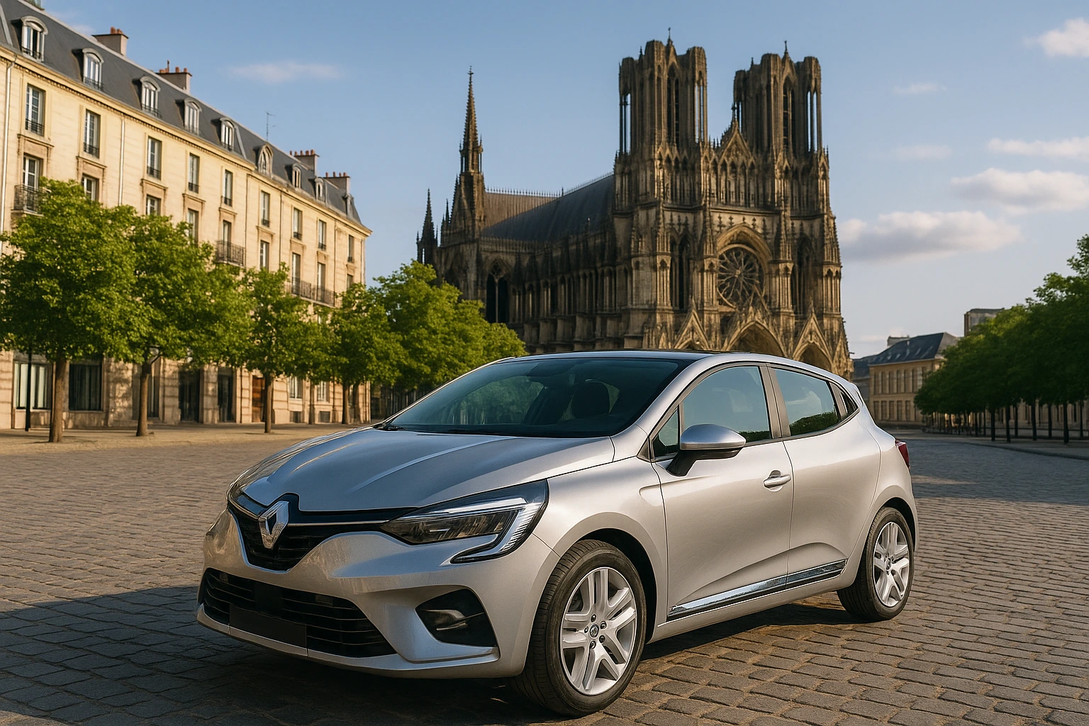 une Clio en location à Reims