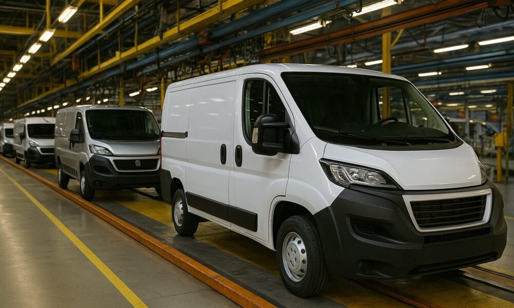 Chaîne de montage de véhicules utilitaires en Europe
