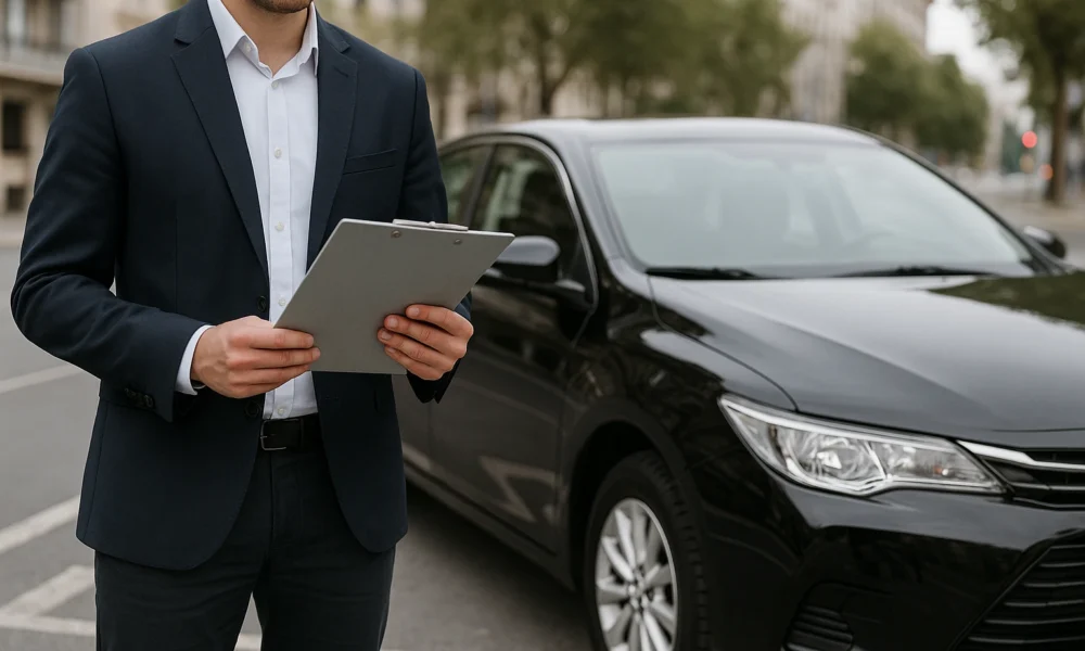 un chauffeur privé en rattachement VTC