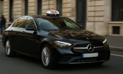 un taxi à Marseille dans le centre ville