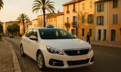 un taxi dans les rue de Toulon