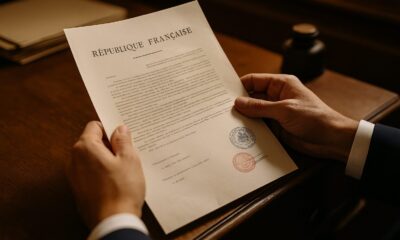 Un huissier peut-il saisir une personne non solvable – professionnel du droit français examinant des documents officiels dans un bureau juridique à Paris