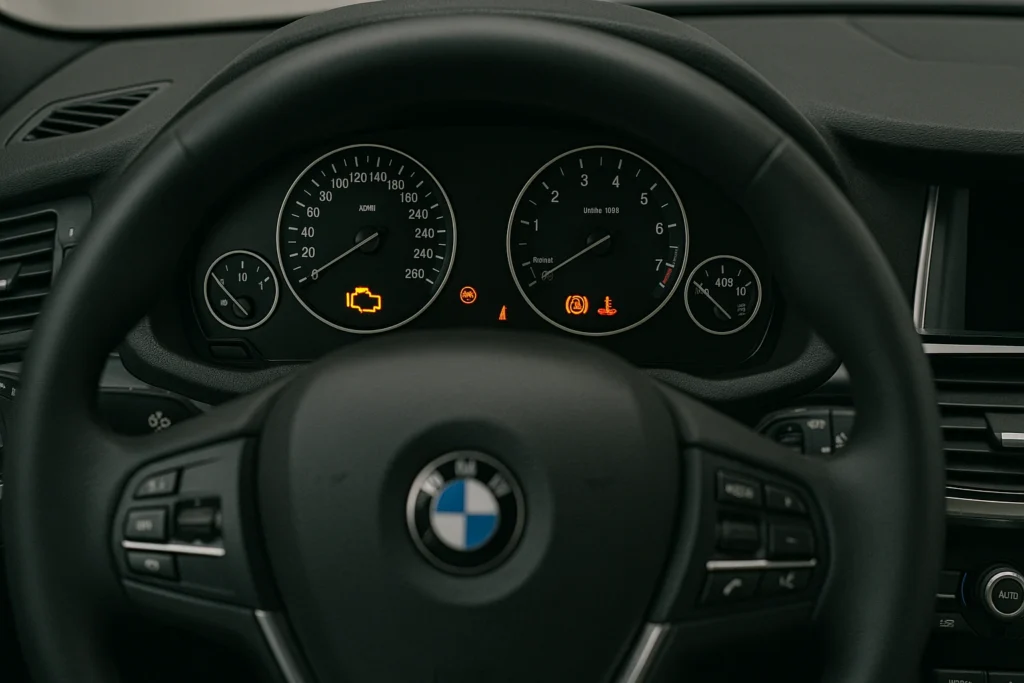 BMW X3 Pannes : Le Guide Complet des Problèmes Fréquents Tableau bord BMW X3 voyants alerte moteur ABS température allumés