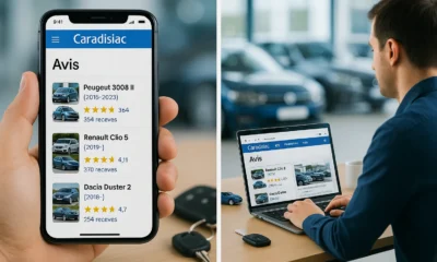 un internaute qui navigue sur le site Caradisiac