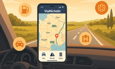 Application du guide itineraire michelin