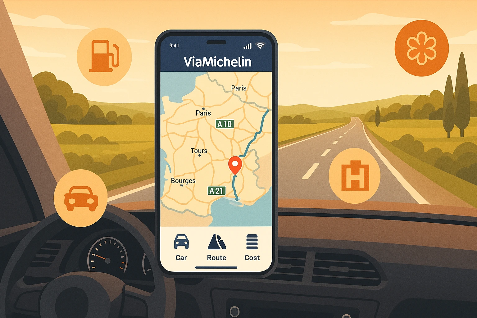 Guide Michelin itinéraire : Votre planificateur de trajet idéal Application du guide itineraire michelin