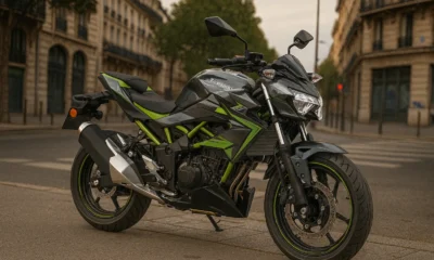 Kawasaki Z125 dans les rue de Paris