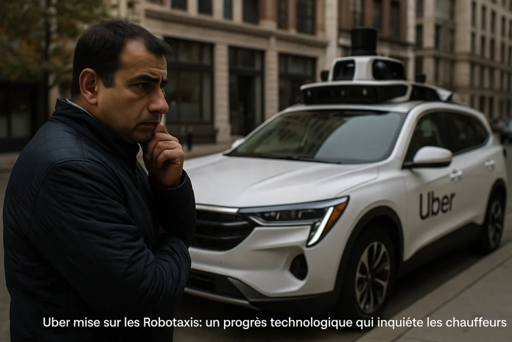 Uber mise sur les Robotaxis : un progrès technologique qui inquiète les chauffeurs.