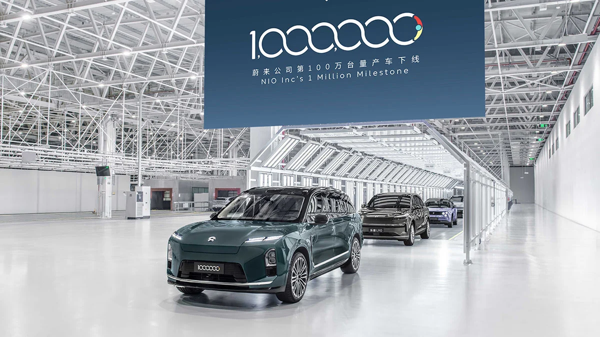Nio, constructeur chinois : atteinte du million de véhicules produits