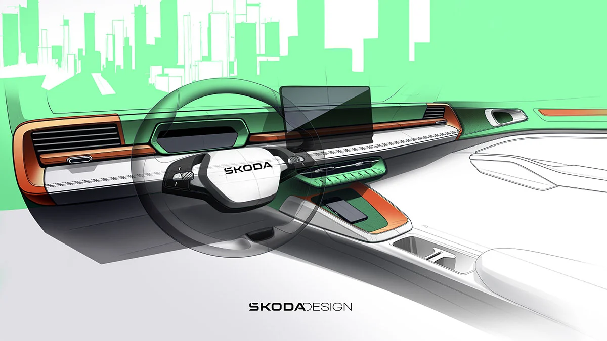 Škoda dévoile l'intérieur du futur SUV urbain Epiq, un design compact