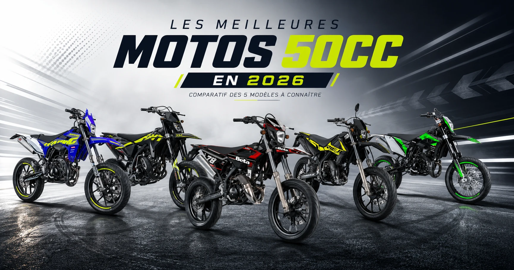 Les meilleures motos 50 cm : Peugeot XP6, Rieju MRT, Beta RR 50, Fantic XM/XE 50 et Sherco 50