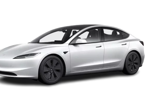 Tesla Model 3 Highland de couleur blanche