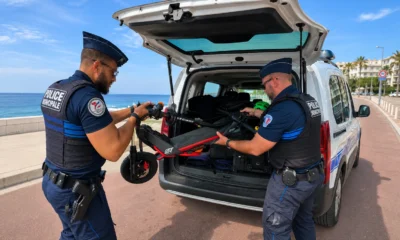opération de contrôle des utilisateurs de trottinettes à Nice