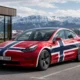 tesla model 3 norvege station charge