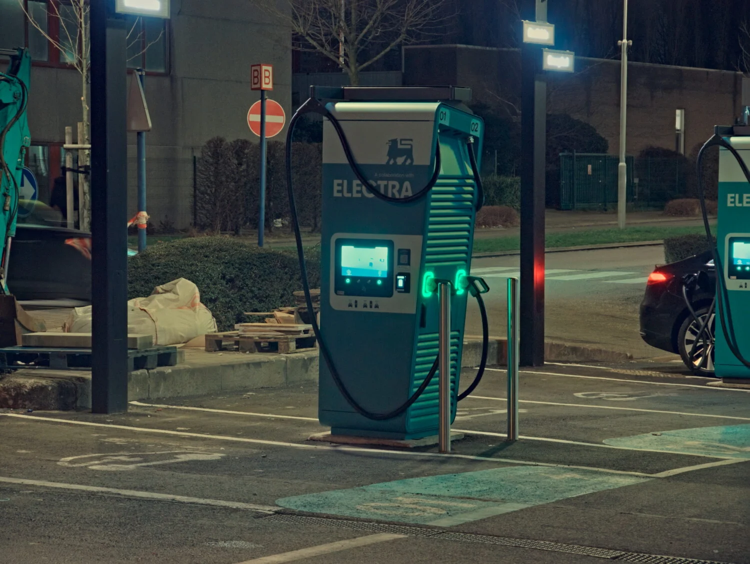 Borne de recharge Electra pour voitures électriques