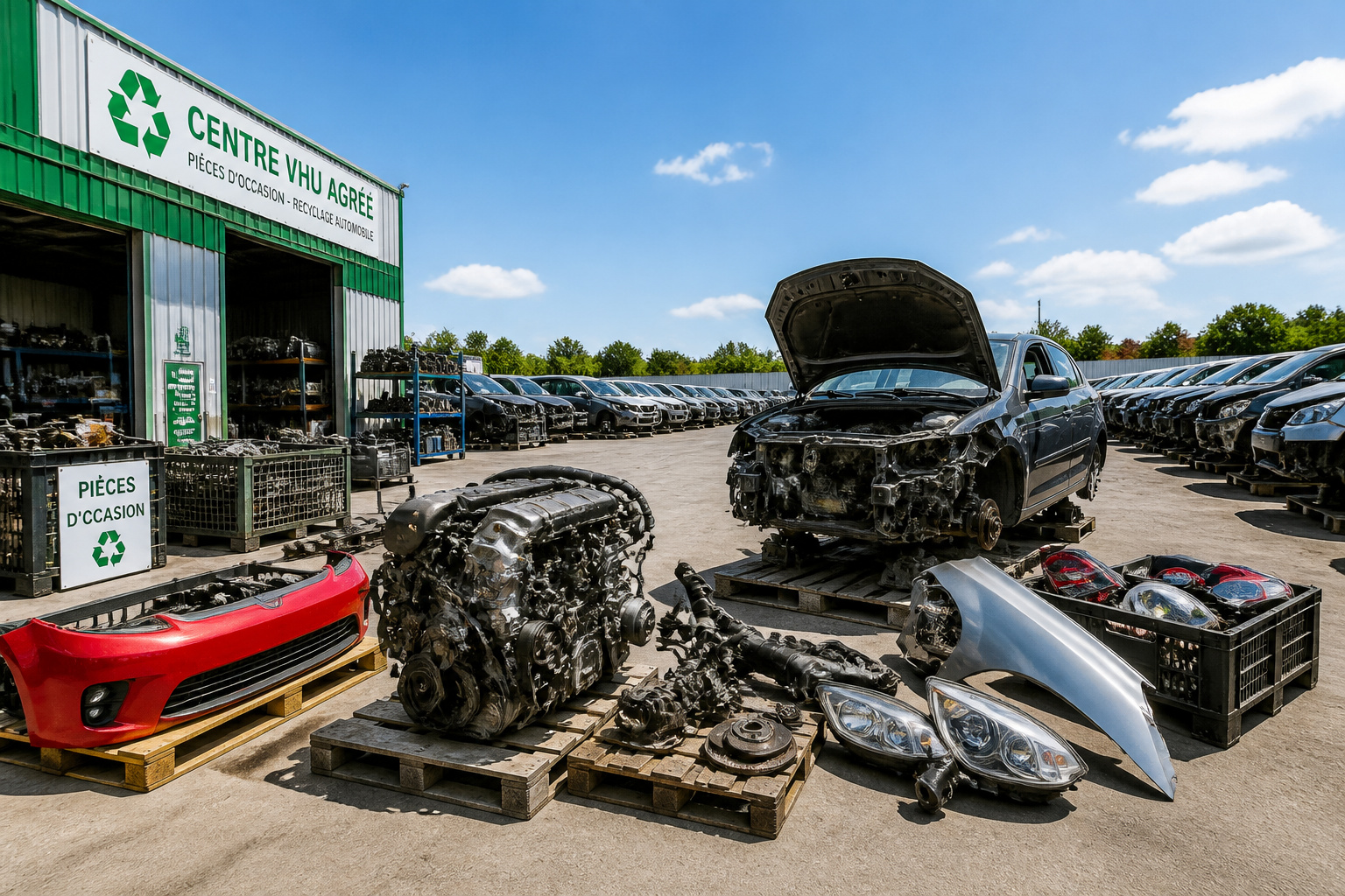 Casse auto Montpellier : pièces d'occasion et épaves Centre vhu pieces detachees et recyclage