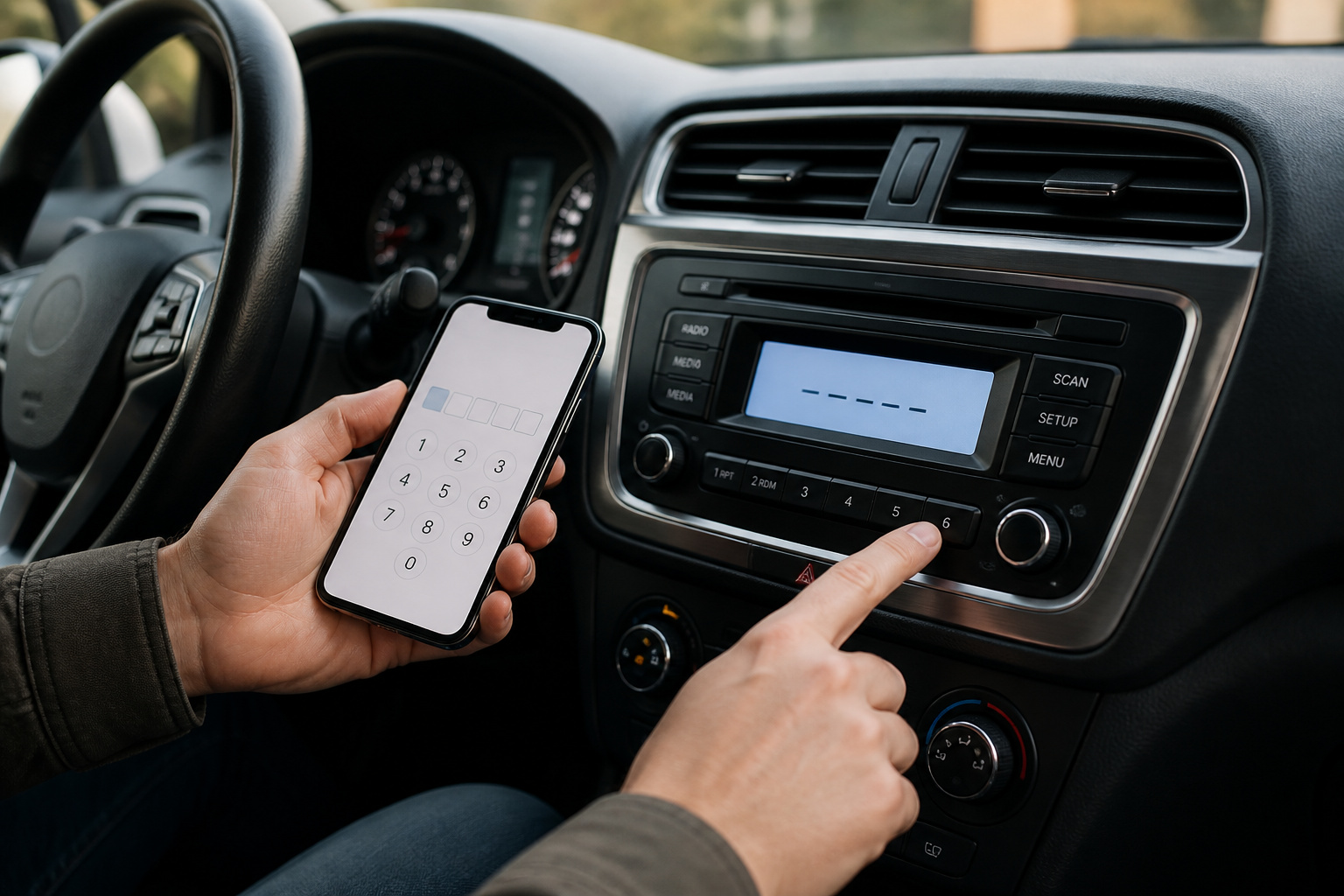Interaction telephone et autoradio moderne