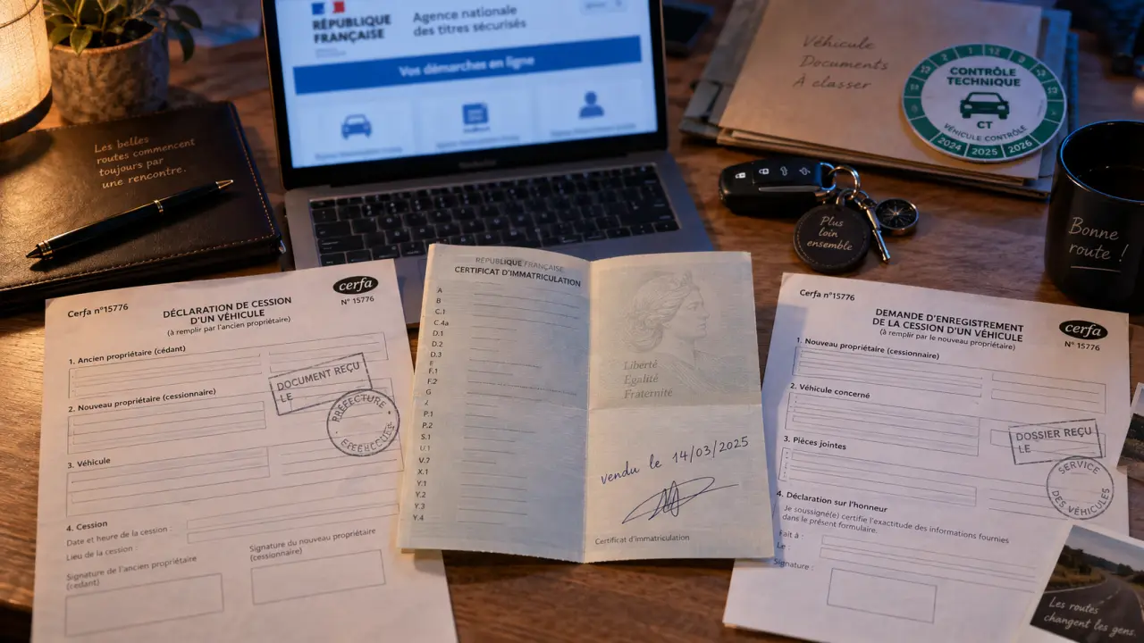 Vendre une voiture : les 4 documents à préparer et le délai ANTS à respecter Featured